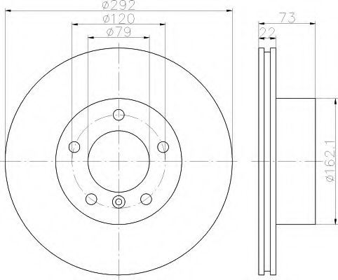 HELLA - 8DD 355 111-241 - Тормозной диск (Тормозная система)