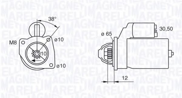 MAGNETI MARELLI - 063280060010 - Стартер (Система стартера)