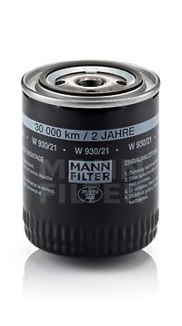 MANN-FILTER - W 930/21 - Масляный фильтр (Смазывание)