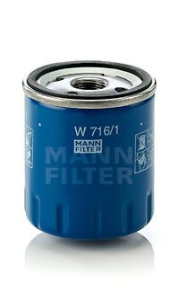 MANN-FILTER - W 716/1 - Масляный фильтр (Смазывание)