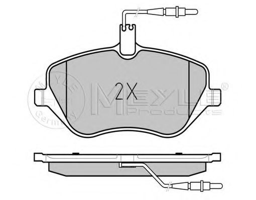 MEYLE - 025 241 3317/W - Комплект тормозных колодок, дисковый тормоз (Тормозная система)