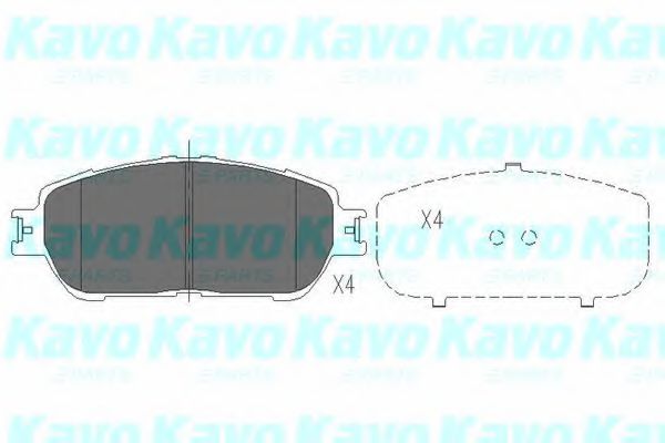 KAVO PARTS - KBP-9105 - Комплект тормозных колодок, дисковый тормоз (Тормозная система)