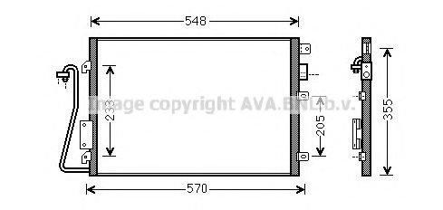 AVA QUALITY COOLING - RTA5275 - Конденсатор, кондиционер (Кондиционер)