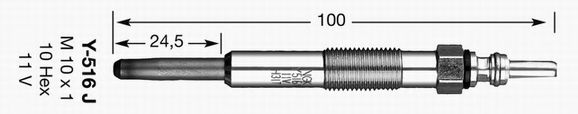 NGK - 6416 - Свеча накаливания (Система накаливания)