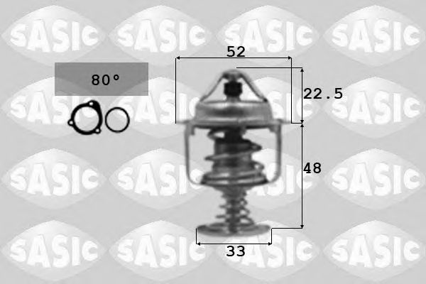 SASIC - 3306065 - Термостат, охлаждающая жидкость (Охлаждение)