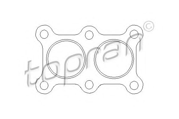 TOPRAN - 103 836 - Прокладка, труба выхлопного газа (Система выпуска ОГ)