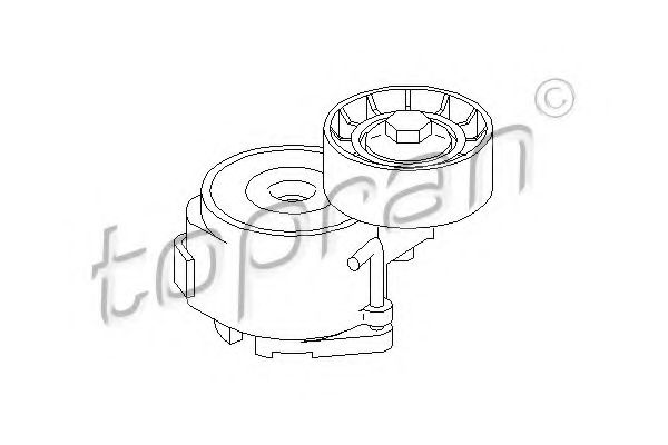 TOPRAN - 206 991 - Натяжной ролик, поликлиновойремень (Ременный привод)