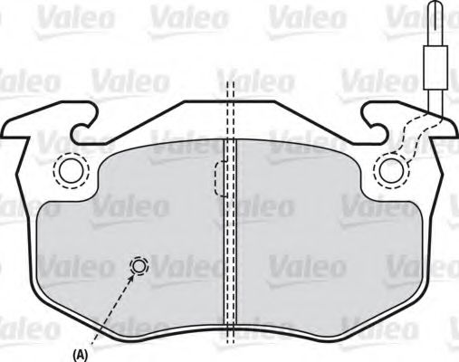 VALEO - 540420 - Комплект тормозных колодок, дисковый тормоз (Тормозная система)