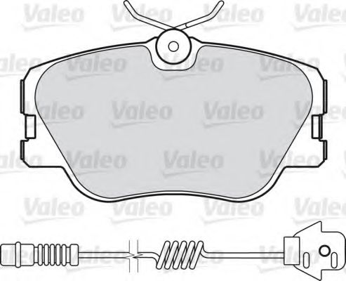 VALEO - 598315 - Комплект тормозных колодок, дисковый тормоз (Тормозная система)