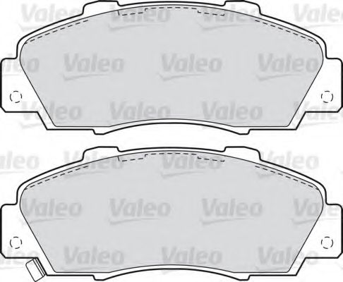 VALEO - 598627 - Комплект тормозных колодок, дисковый тормоз (Тормозная система)