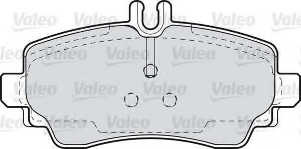 VALEO - 598549 - Комплект тормозных колодок, дисковый тормоз (Тормозная система)