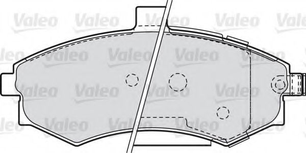 VALEO - 598781 - Комплект тормозных колодок, дисковый тормоз (Тормозная система)