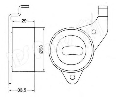 IPS PARTS - ITB-6213 - Устройство для натяжения ремня, ремень ГРМ (Ременный привод)