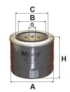 MFILTER - DF 691 - Топливный фильтр (Система подачи топлива)