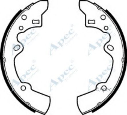 APEC BRAKING - SHU463 - Комплект тормозных колодок (Тормозная система)