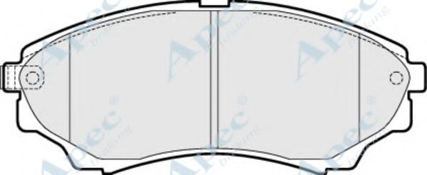 APEC BRAKING - PAD1470 - Комплект тормозных колодок, дисковый тормоз (Тормозная система)