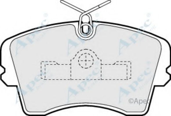 APEC BRAKING - PAD436 - Комплект тормозных колодок, дисковый тормоз (Тормозная система)