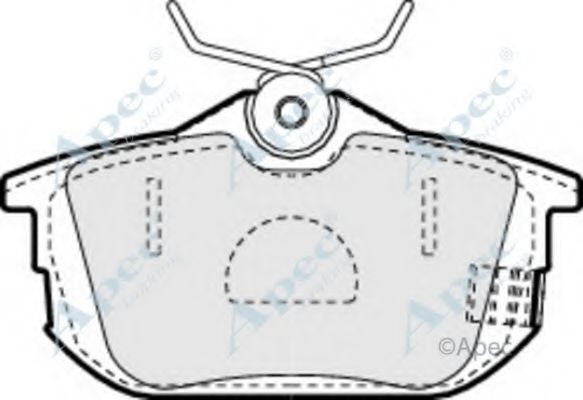 APEC BRAKING - PAD934 - Комплект тормозных колодок, дисковый тормоз (Тормозная система)