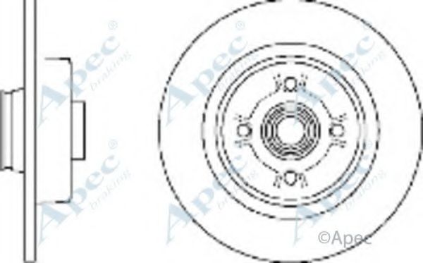 APEC BRAKING - DSK2398 - Тормозной диск (Тормозная система)