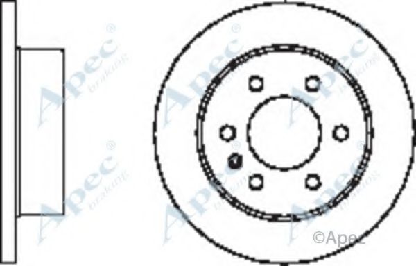 APEC BRAKING - DSK2449 - Тормозной диск (Тормозная система)