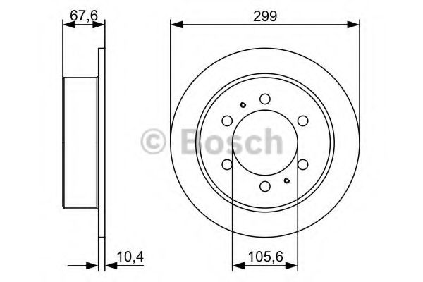 BOSCH - 0 986 478 999 - Тормозной диск (Тормозная система)