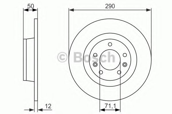 BOSCH - 0 986 479 311 - Тормозной диск (Тормозная система)