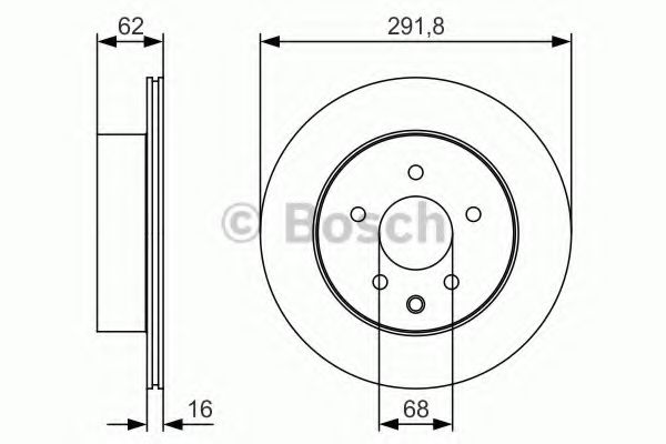 BOSCH - 0 986 479 S31 - Тормозной диск (Тормозная система)