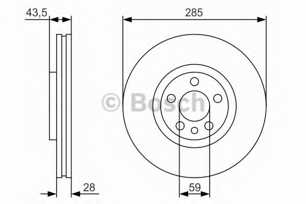 BOSCH - 0 986 479 S62 - Тормозной диск (Тормозная система)