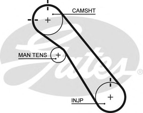 GATES - 5548XS - Ремень ГРМ (Ременный привод)