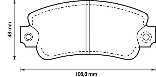 BENDIX - 571464X - Комплект тормозных колодок, дисковый тормоз