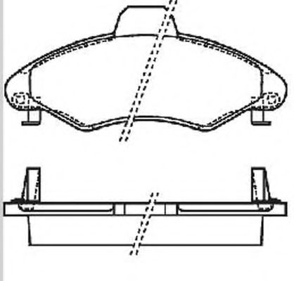 BENDIX - 571964B - Комплект тормозных колодок, дисковый тормоз