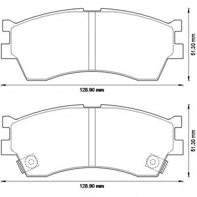 BENDIX - 572560B - Комплект тормозных колодок, дисковый тормоз