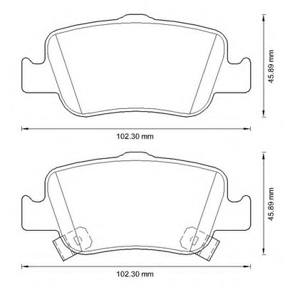 BENDIX - 572601B - Комплект тормозных колодок, дисковый тормоз