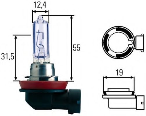 HELLA - 8GH 008 357-181 - Лампа накаливания, основная фара (Освещение)