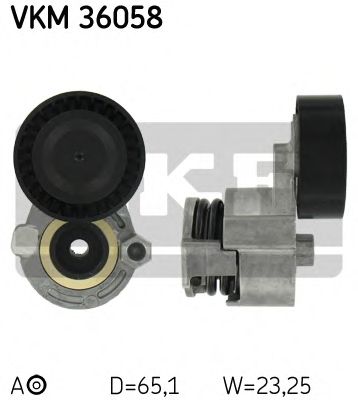 SKF - VKM 36058 - Натяжной ролик, поликлиновойремень (Ременный привод)