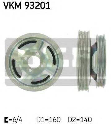 SKF - VKM 93201 - Ременный шкив, коленчатый вал (Ременный привод)