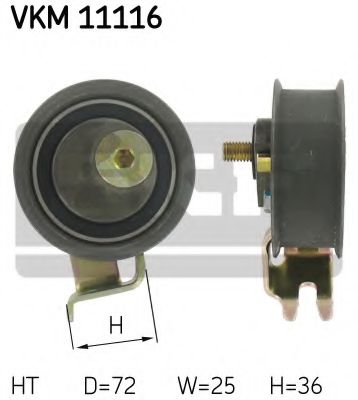 SKF - VKM 11116 - Натяжной ролик, ремень ГРМ (Ременный привод)