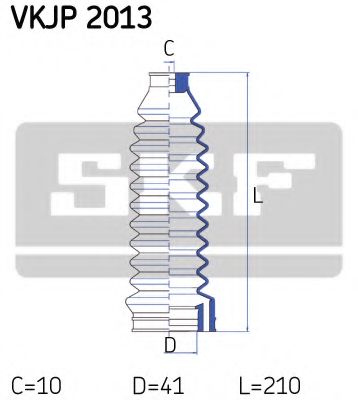 SKF - VKJP 2013 - Комплект пылника, рулевое управление (Рулевое управление)