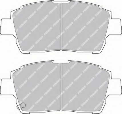 FERODO - FSL1392 - Комплект тормозных колодок, дисковый тормоз (Тормозная система)