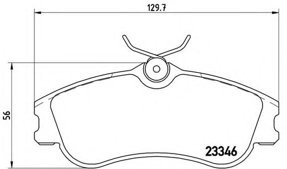 BREMBO - P 61 069 - Комплект тормозных колодок, дисковый тормоз (Тормозная система)