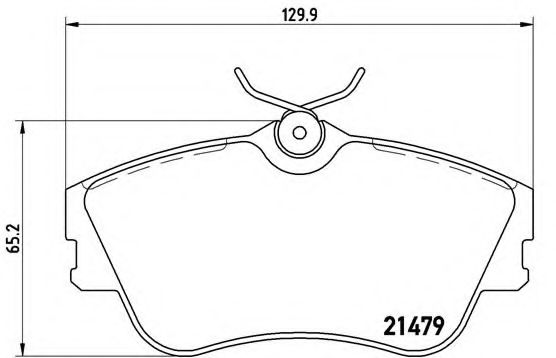 BREMBO - P 85 029 - Комплект тормозных колодок, дисковый тормоз (Тормозная система)