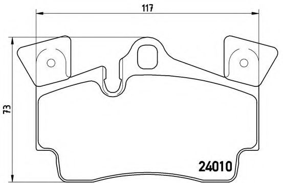 BREMBO - P 85 088 - Комплект тормозных колодок, дисковый тормоз (Тормозная система)