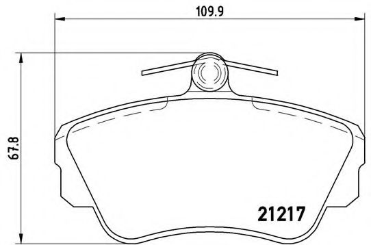 BREMBO - P 86 010 - Комплект тормозных колодок, дисковый тормоз (Тормозная система)