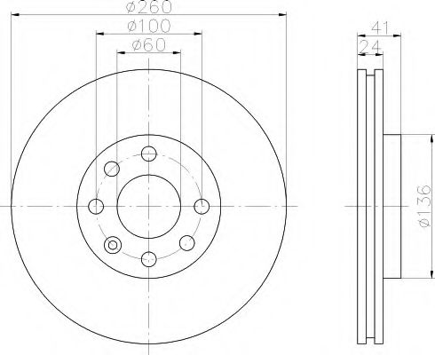 HELLA - 8DD 355 108-271 - Тормозной диск (Тормозная система)