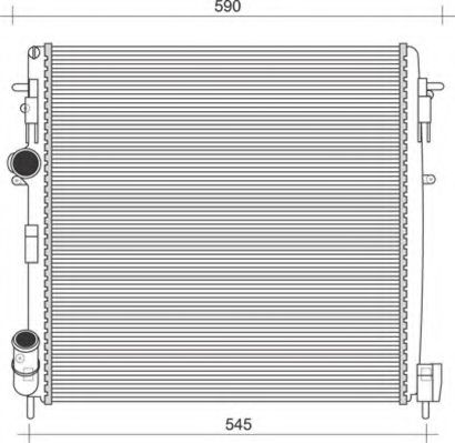 MAGNETI MARELLI - 350213995000 - Радиатор, охлаждение двигателя (Охлаждение)