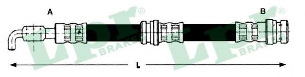 LPR - 6T48263 - Тормозной шланг (Тормозная система)