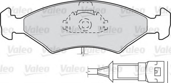 VALEO - 540422 - Комплект тормозных колодок, дисковый тормоз (Тормозная система)