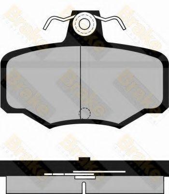 BRAKE ENGINEERING - PA934 - Комплект тормозных колодок, дисковый тормоз (Тормозная система)