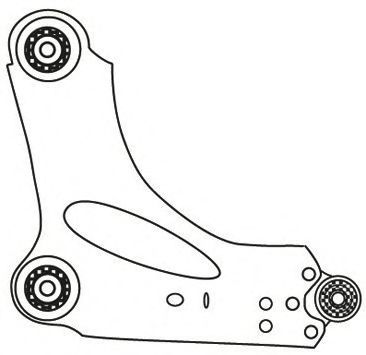 FRAP - 2268 - Рычаг независимой подвески колеса, подвеска колеса (Подвеска колеса)