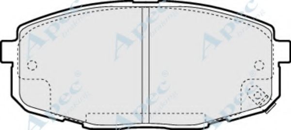 APEC BRAKING - PAD1350 - Комплект тормозных колодок, дисковый тормоз (Тормозная система)